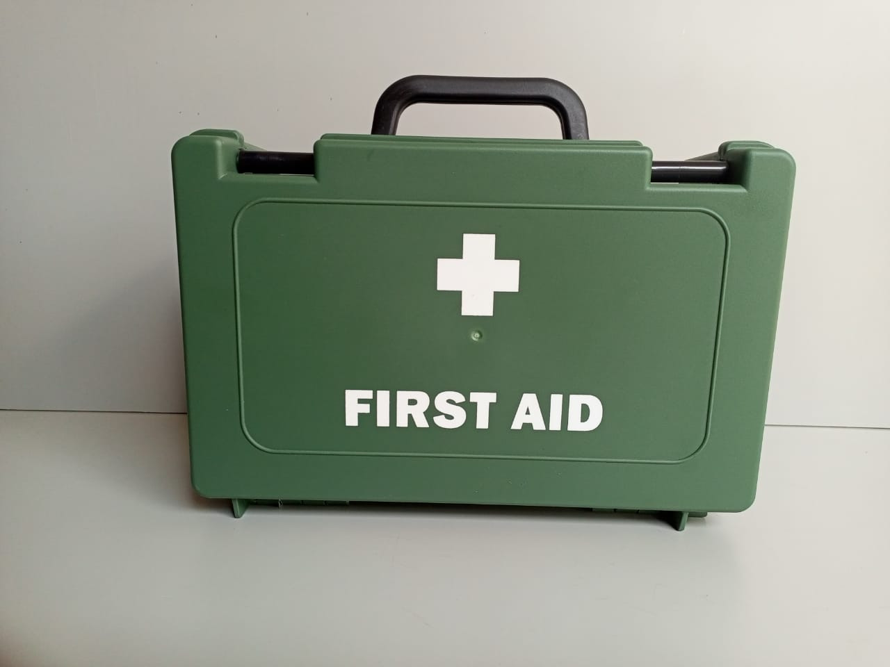 Plastic First Aid Kit Medium Green