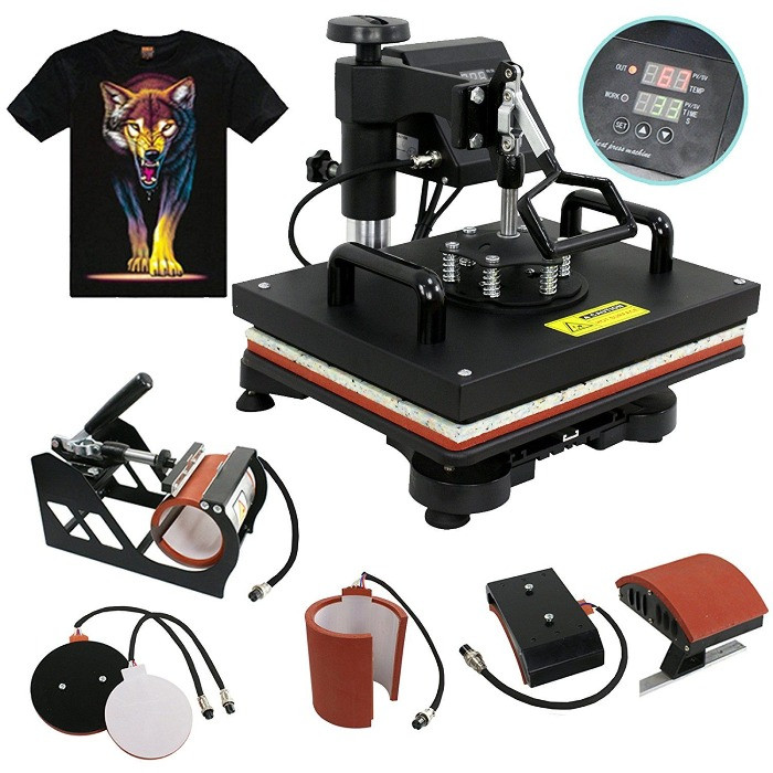 T shirt 8 In1 Heat Press Machine Digital Sublimation