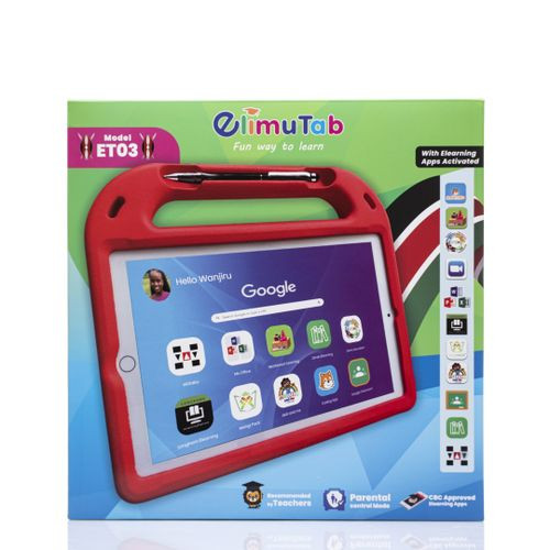 Elimu tab Educational Kids Tablet- ET03 Red