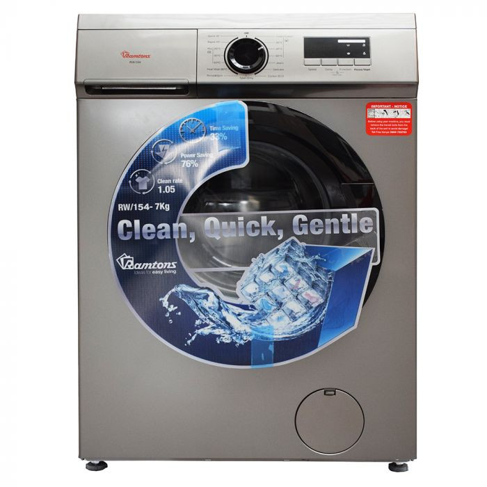 RAMTONS  FRONT LOAD FULLY AUTOMATIC 7KG WASHER 1400RPM - RW/154