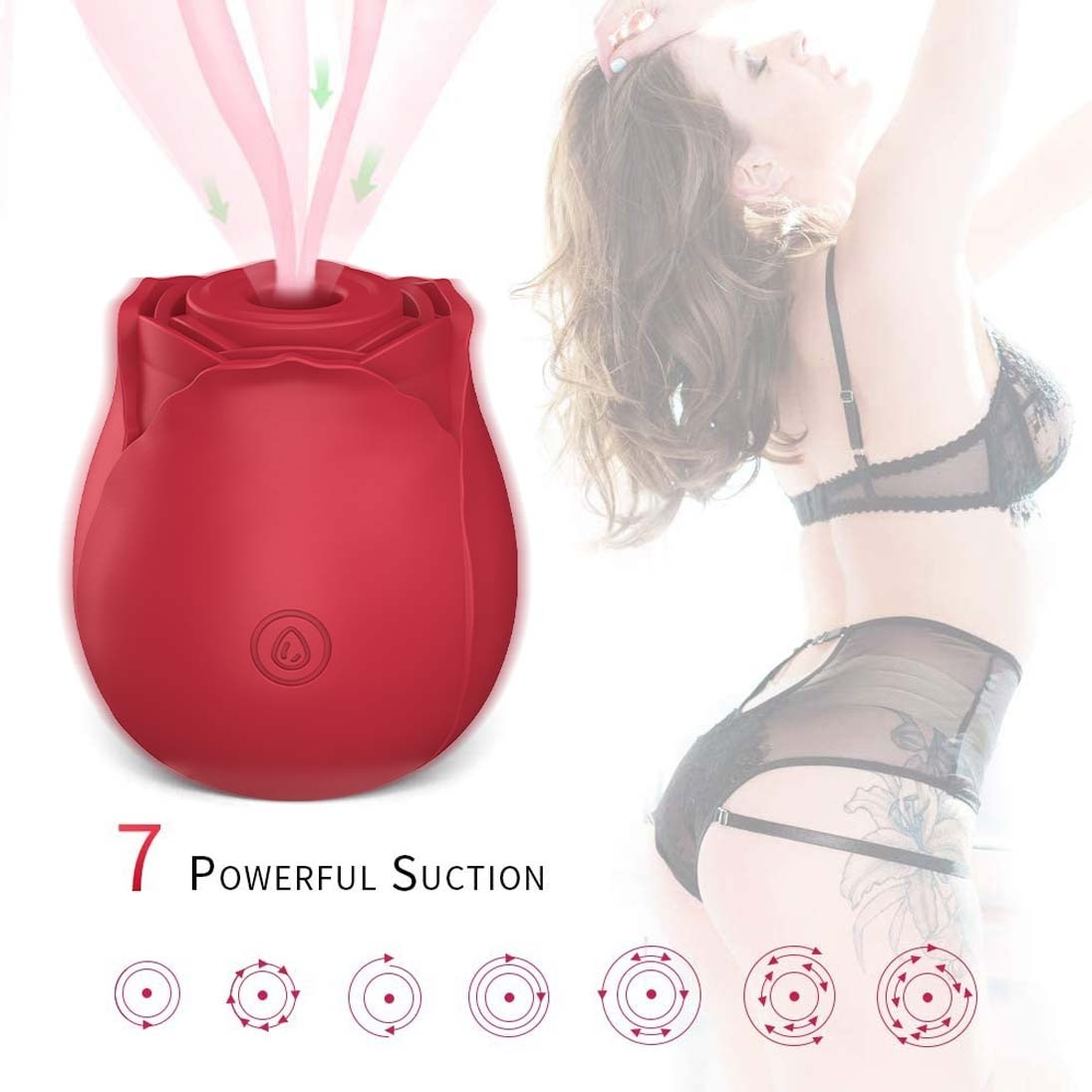 Rose Clitoris Sucking Vibrator Adult Sex Toy