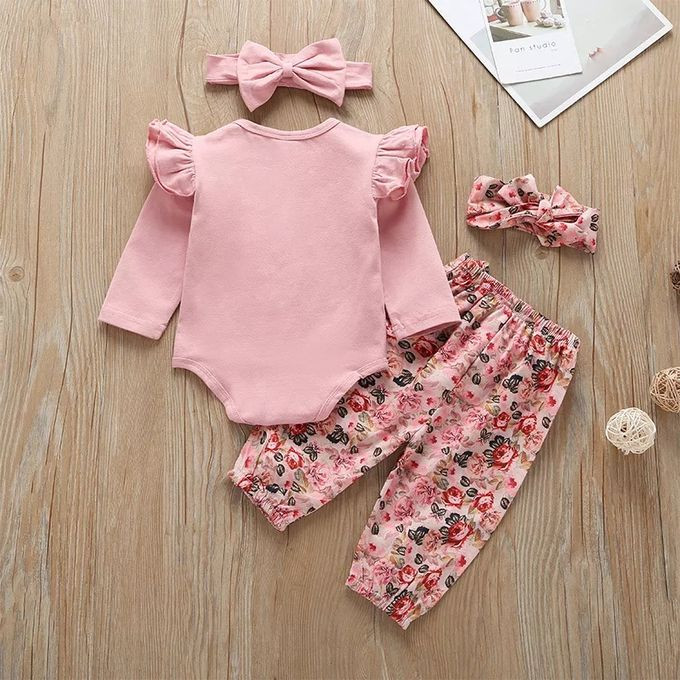 Baby Girl Clothing Set (4 Pcs)