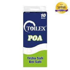Toilex Toilet Tissue Poa White 10s Unwrapped