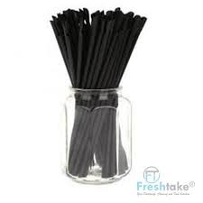 TOPS BLACK DRINKING STRAWS