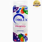 Toilex Toilet Tissue Printed 10s Unwrapped