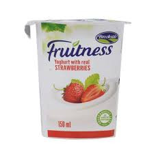 BROOKSIDE FRUITNESS YOGHURT STRAW BERRY  CUP 150ML