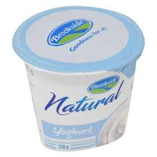 BROOKSIDE CUP YOGHURT NATURAL CUP 250ML