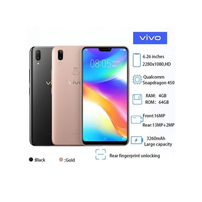 Vivo Y85 (renewed), 6.26",128GB + 6GB, Blue