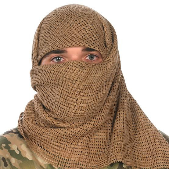 Tactical Desert Scarf, 100% Cotton Keffiyeh Neck Head Scarf Wrap for Men Women