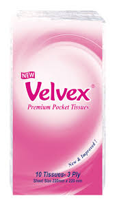 Velvex Premium Pocket Tissues - 10 Pack