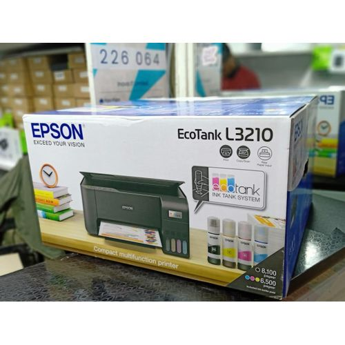 Epson EcoTank L3210 A4 Printer (All-in-One) with free printer cable