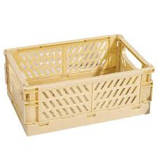 Folding container basket