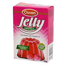 CLOVERS JELLY CRYSTALS STRAWBERRY 85G