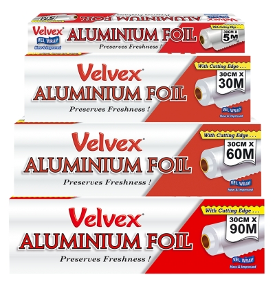 Velvex Aluminium Foil 45cm(w)x60m(l)