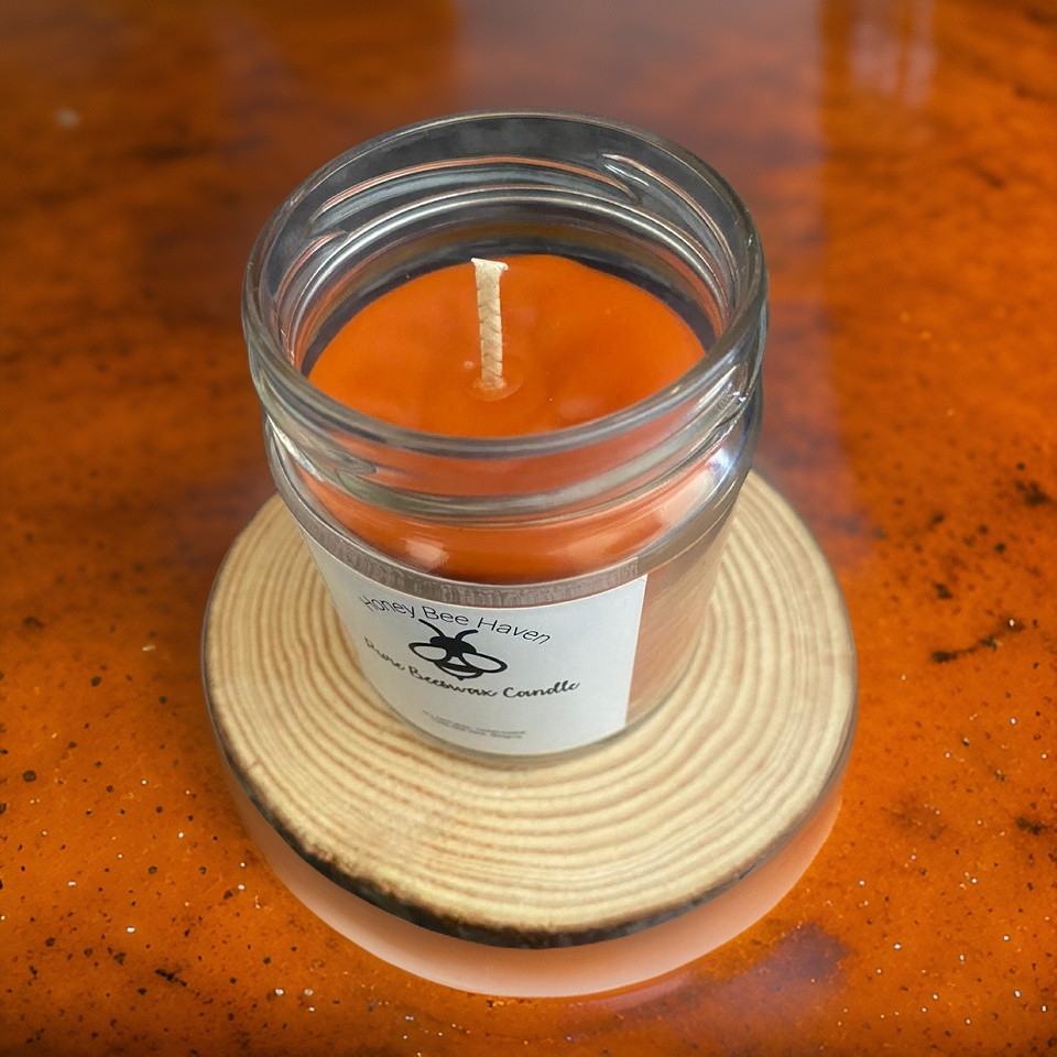 Glass Beeswax Candle 300ML