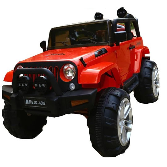 Electric Kids Jeep Wrangler Ride On Toy Red