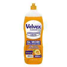 Velvex Dish Washing Liquid Orange 1L 6s