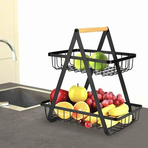 2 tier multifunctional fruit rack