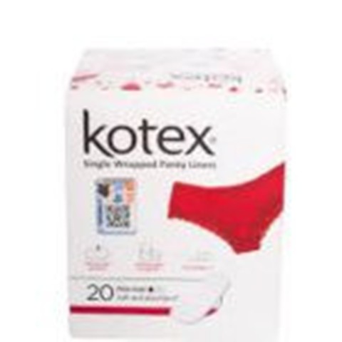 Kotex Pant Liners Individually Wrapped 20’s