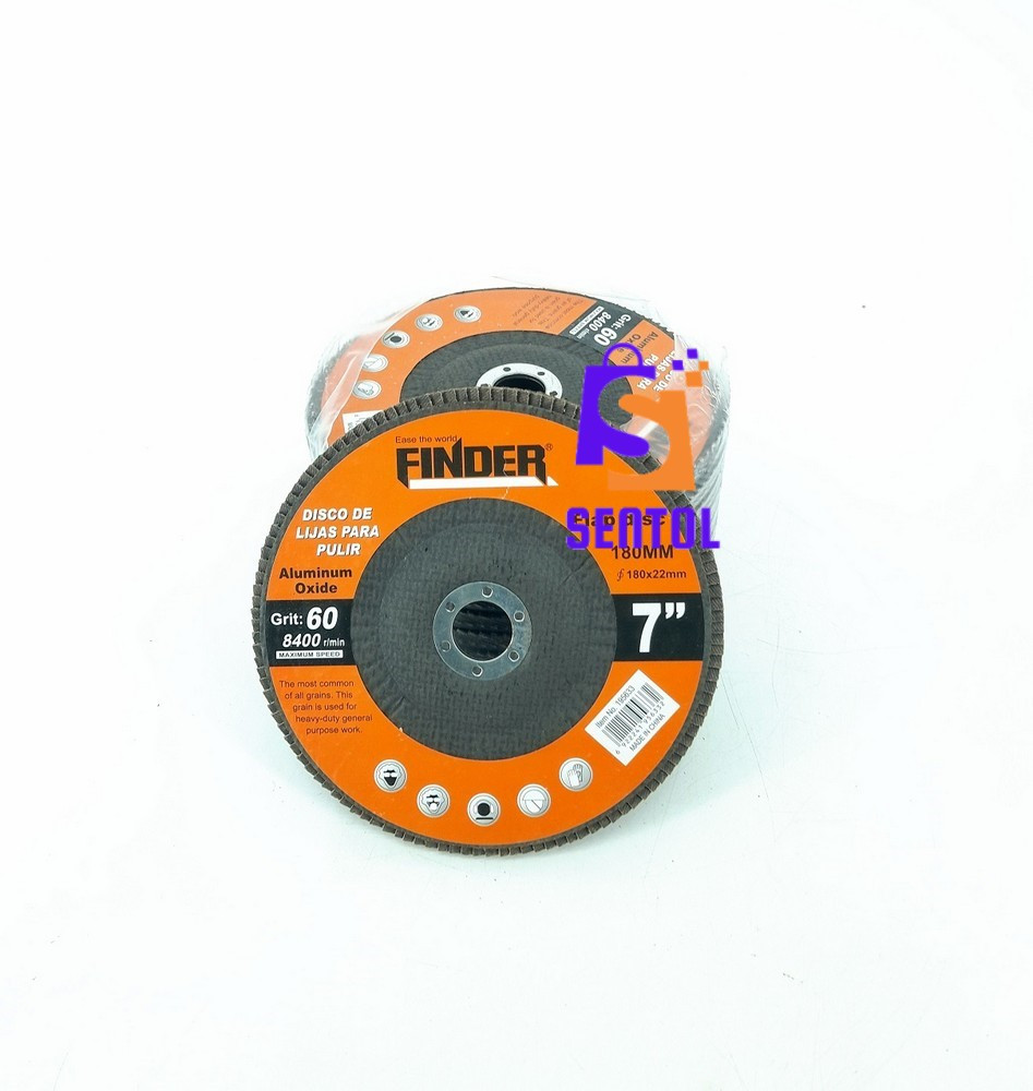10PCS 7 inch 180mm Flap Disc Finder Premium Aluminium Oxide Grit 60
