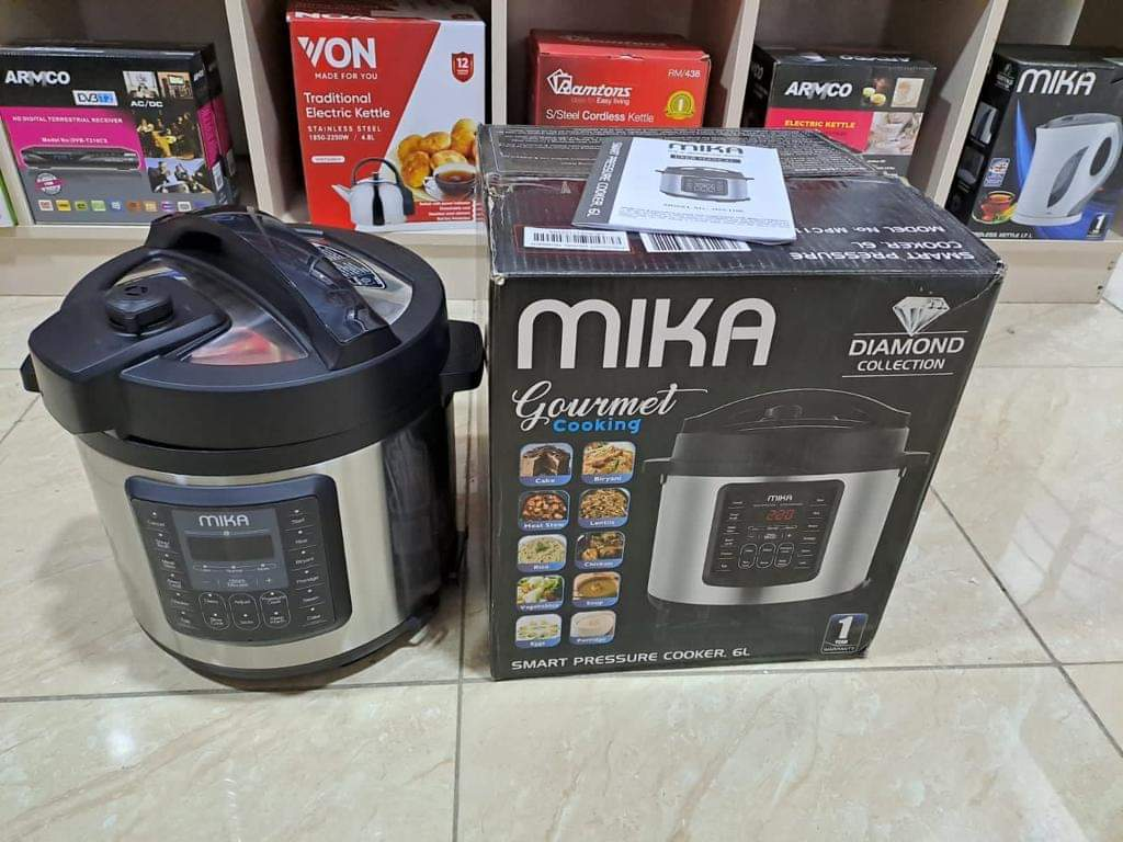 Mika Electric Pressure Cooker, 6L, Stainless Steel