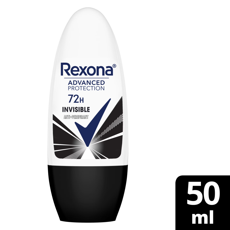 Rexona Roll On WMN Invisible B&W Banded 50ml
