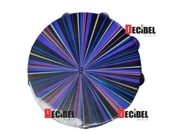Colour tambourine 10″