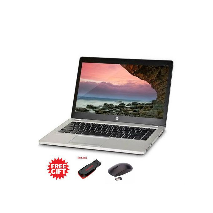 HP Refurbished EliteBook Folio 9470m,Intel Core I5, 4GB Ram, 500GB HDD + Free Flash Disk & Mouse