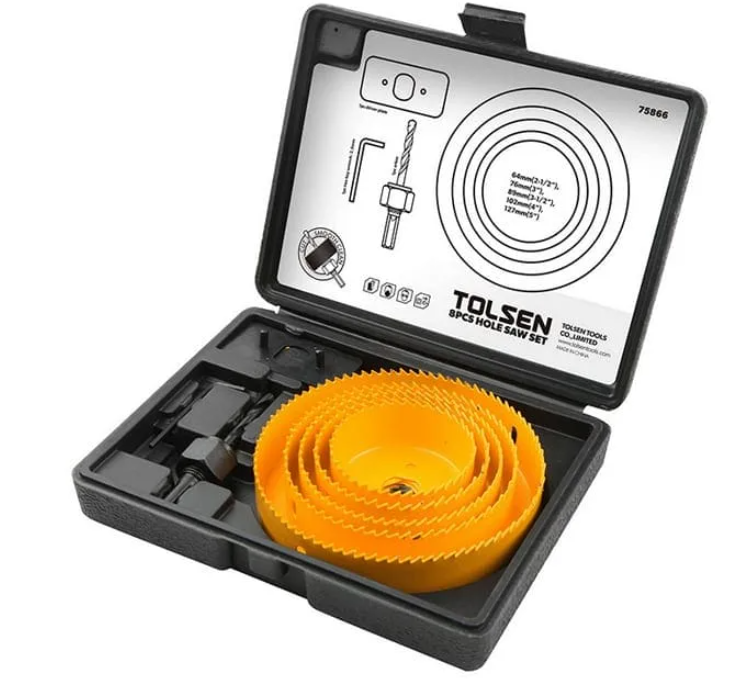 8 Piece Hole Saw Set
