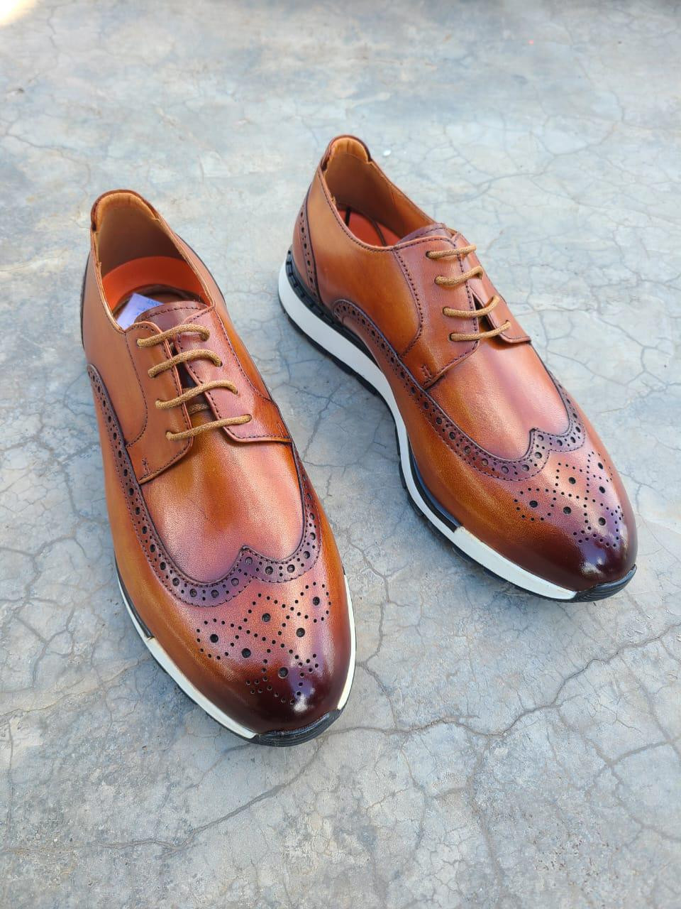 Stylish Men official shoes (Brown)