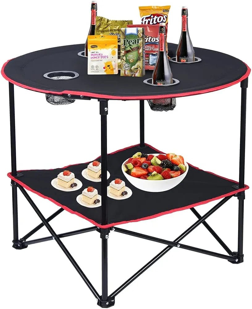 Portable Circular Camping Table