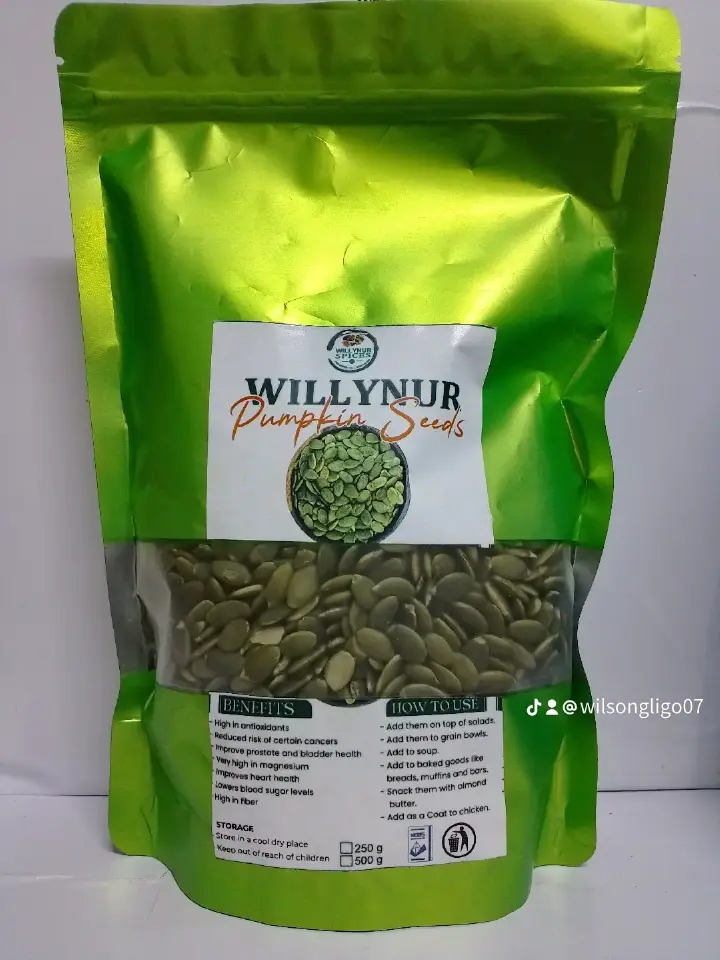 PURE ORGANIC GREEN PUMPKIN SEEDS