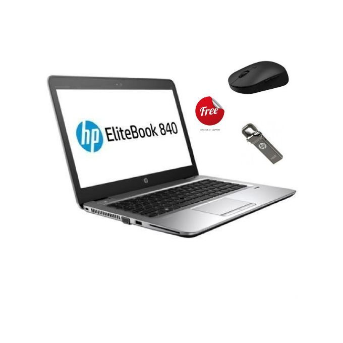 HP Refurbished EliteBook 840, Intel Core I5, 14", 500HDD, 8GB RAM + Free Mouse & Flash Disk