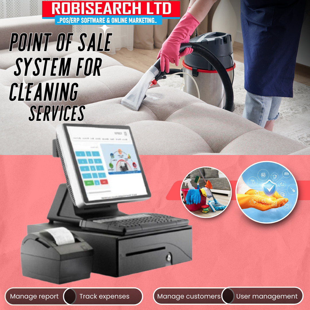 POINT OF SALE FOR A CLEANING SERVICE BUSINESS
