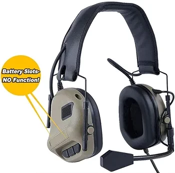 Tactical Headset Wargame Airsoft Hunting Headphone Without Noise Cancellation Function