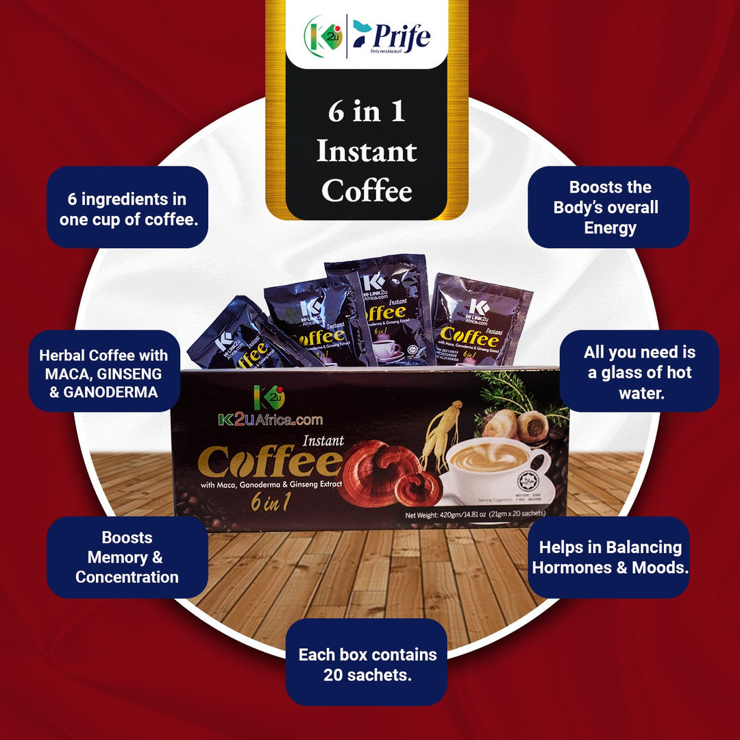 6 in 1 instant coffee with maca