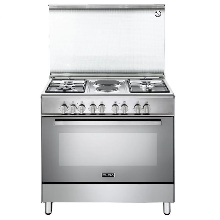 ELBA 4 GAS+2 ELECTRIC 90X60 STAINLESS STEEL COOKER- EB/629