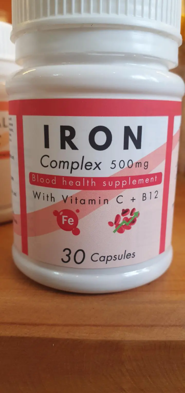 IRON COMPLEX 30 CAPSULES (best for boasting ur blood leaves )