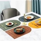 Leather table mats