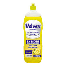 Velvex Dish Washing Liquid Lemon Burst  1L 6s