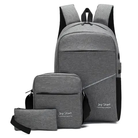 3in 1 backpacks Laptop bag grey
