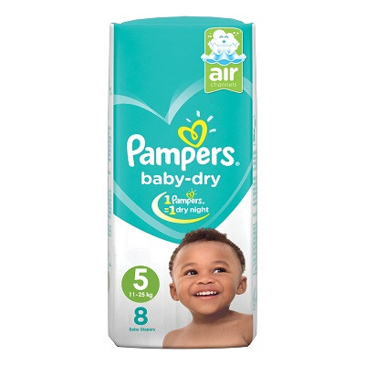 Pampers Baby Dry Size 4 Maxi 7-18Kg 8 Pieces