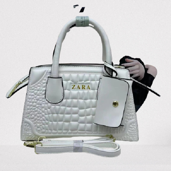 2 in 1 smart zara fashion midhand sling bag-white