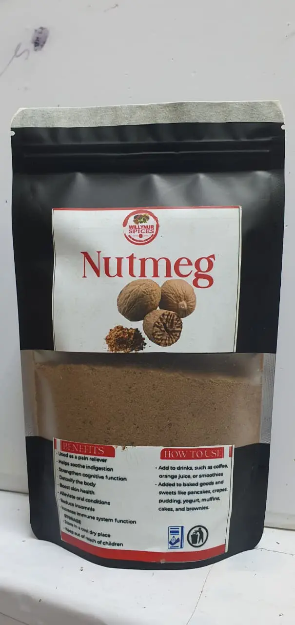 Nutmeg Powder! Boost your overall health, aid digestion, and promote restful sleep. This versatile spice is your daily dose of wellness for a healthier, happier you.