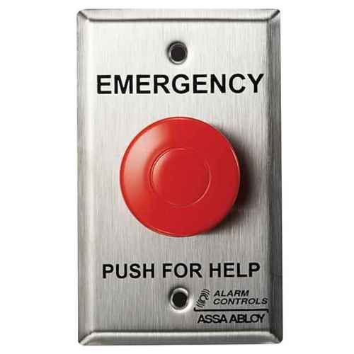 White Emergency Panic Button