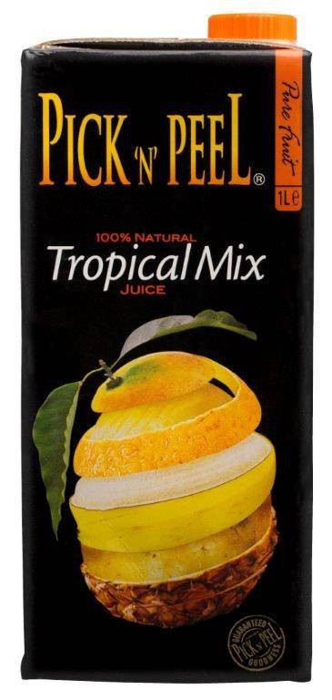 Pick N Peel Tropical Mix Tetra Pack 1lt
