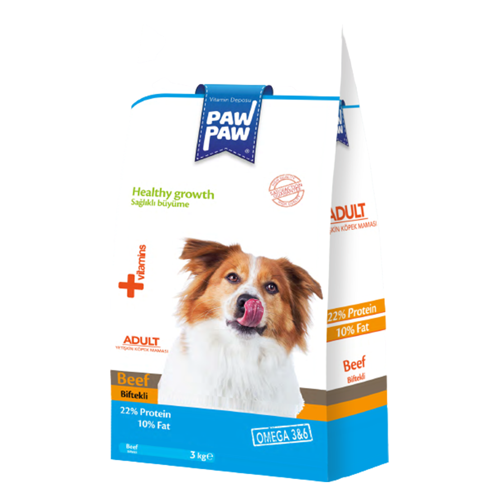 Pawpaw Adult Dog Food Beef 3Kgs