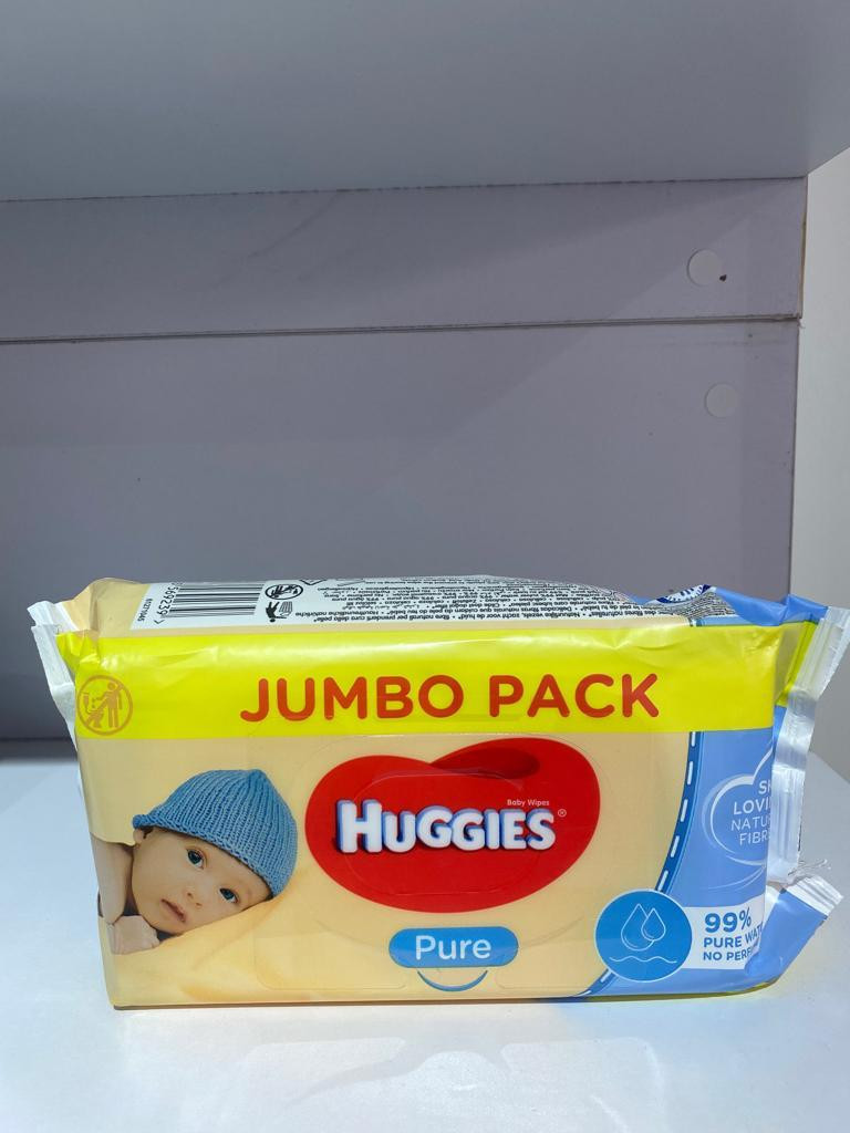 Huggies pure wipes jumbo hot sale pack