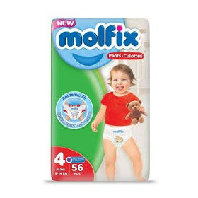 Molfix Pant Maxi Size 4 9-15 Kg 56 Pieces