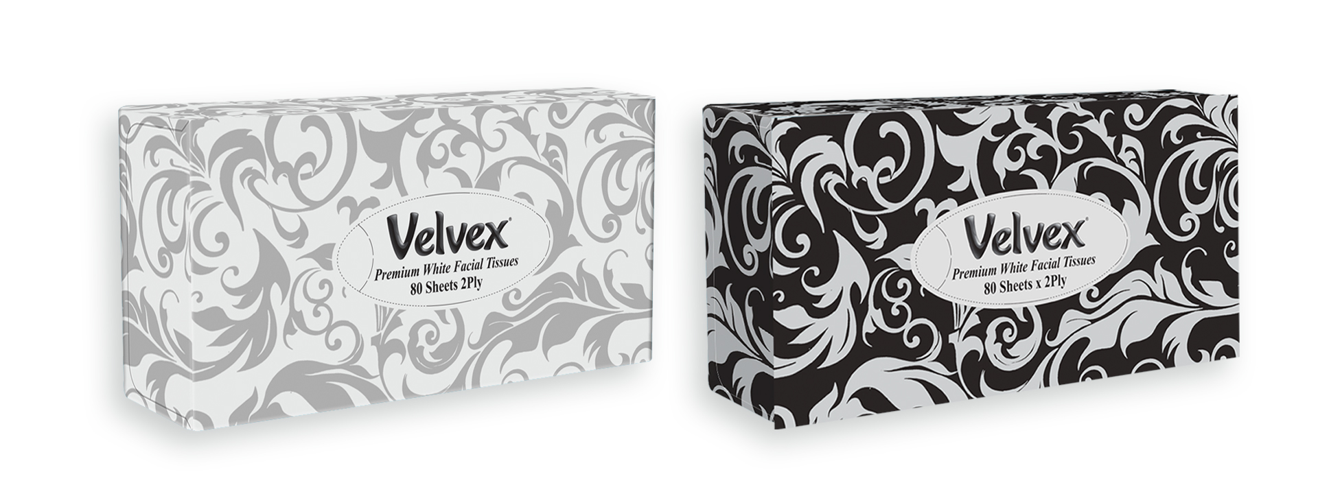 Velvex Premium Facial Tissues 80's